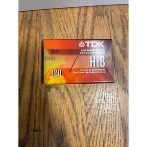 TDK Hi8 120 MP Video Cassette Tape For Hi8‎ Camcorders